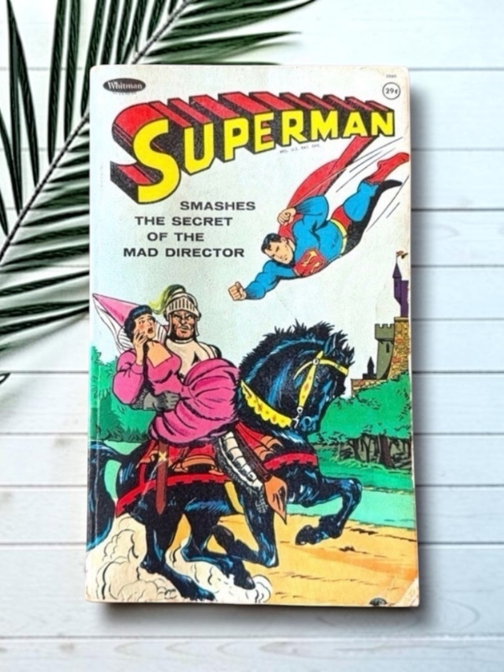 VINTAGE 1966 DC Superman Smashes the Secret of the Mad Director Paperback Retro